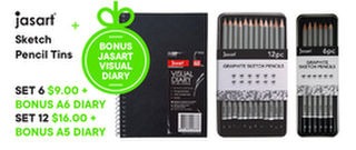 JASART SKETCHING PENCIL TIN SET