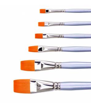 JASART GOLDEN SYNTHETIC SHORT FLAT BRUSH